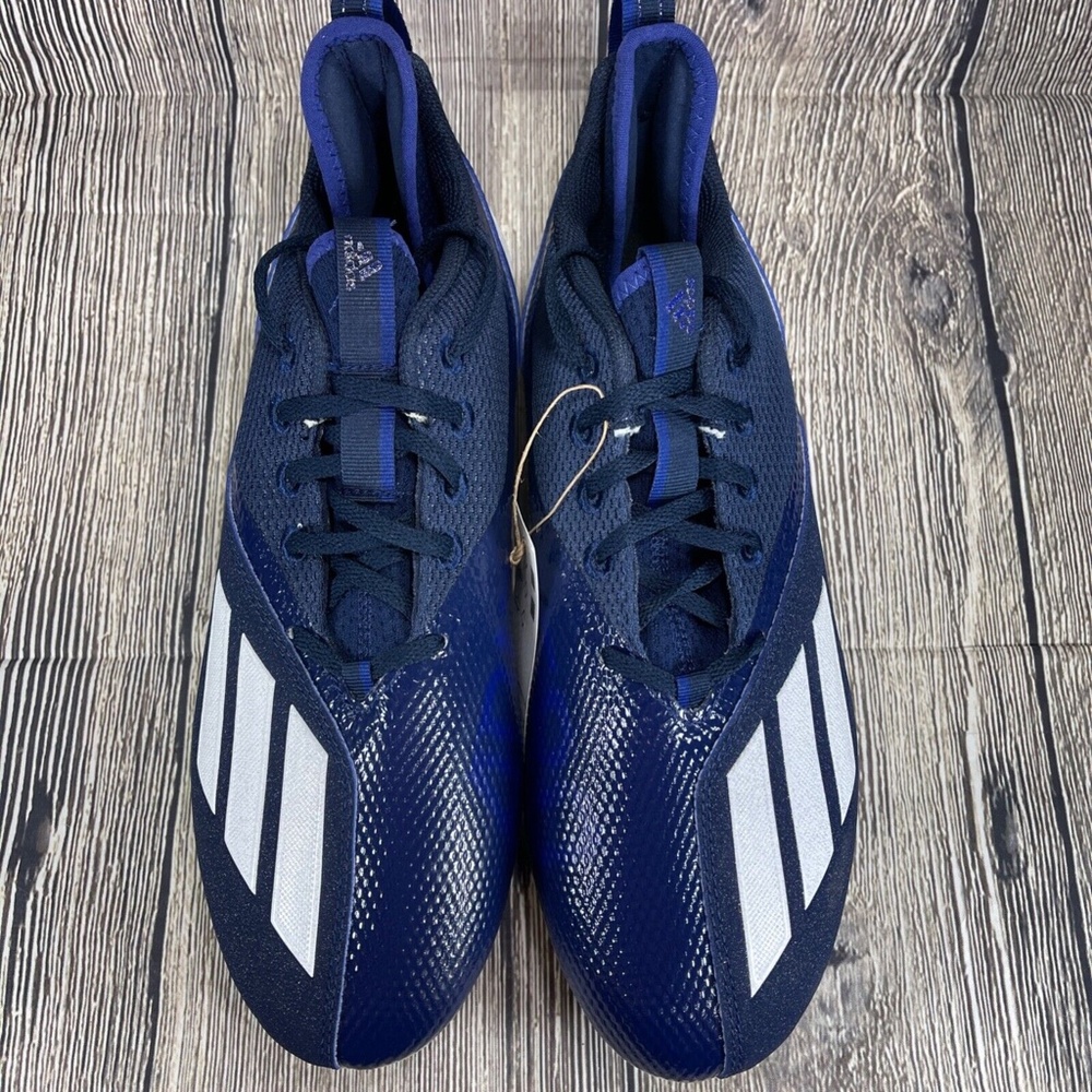 Adidas Adizero Scorch Football Cleats Navy Blue/White/Mystery Ink FX4250 - Picture 5 of 8